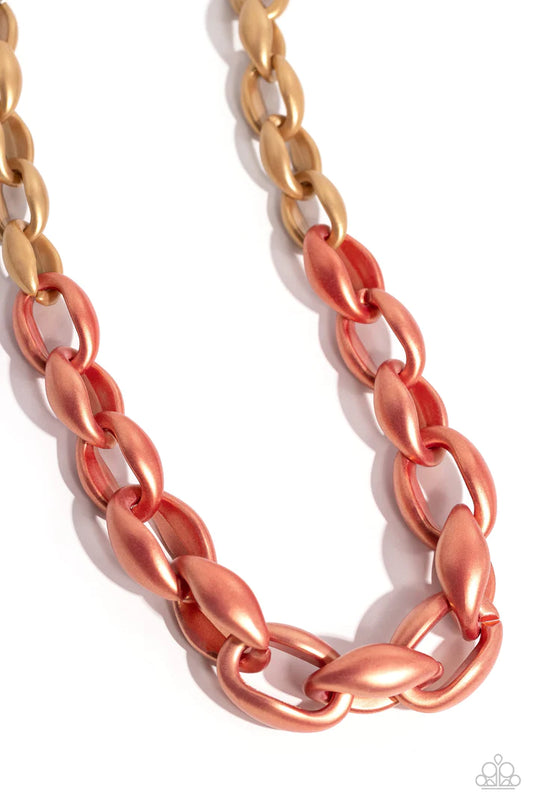 Paparazzi Necklace ~ Statement Season - Orange